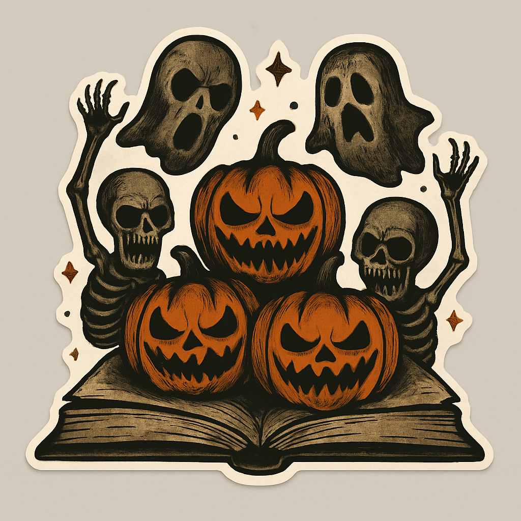 Scary Book Sticker