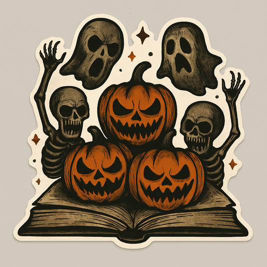 Scary Book Sticker